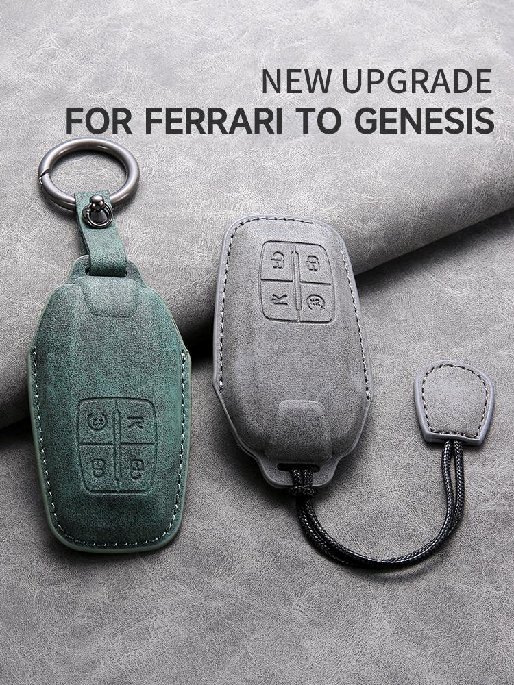 for Ferrari To Genesis Car Smart Key Case Cover Key Pack Remote Protection Sleeve Buckle Rope Special Accessories Multi Styles