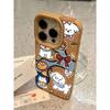 Brown for Apple 16promax Mobile Phone Case New Model for IPhone15 Cartoon Dog 14pro Skin Pattern 13/11