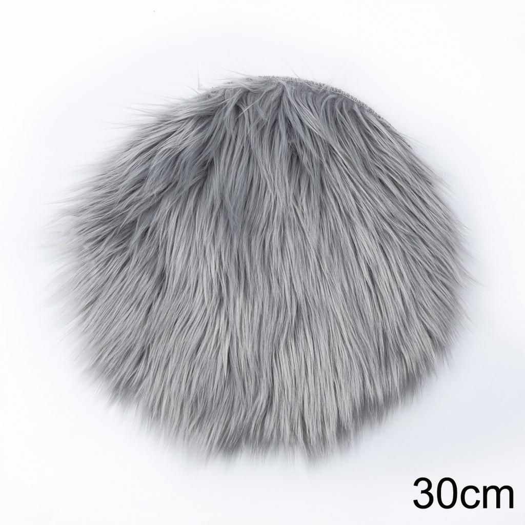 Useful Rugs Carpet Textil Round Seat Sheepskin Soft Artificial Bedroom