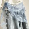 New Women's Lace Belt Triangle Scarf Hem Skirt Waist Seal Waist Versatile Silk Decorative Pants Fashion Trend