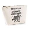 Toiletry Bag - PLANETEE - "I Can't Minimalist" Collection - Beige - 100% Cotton - 3 L