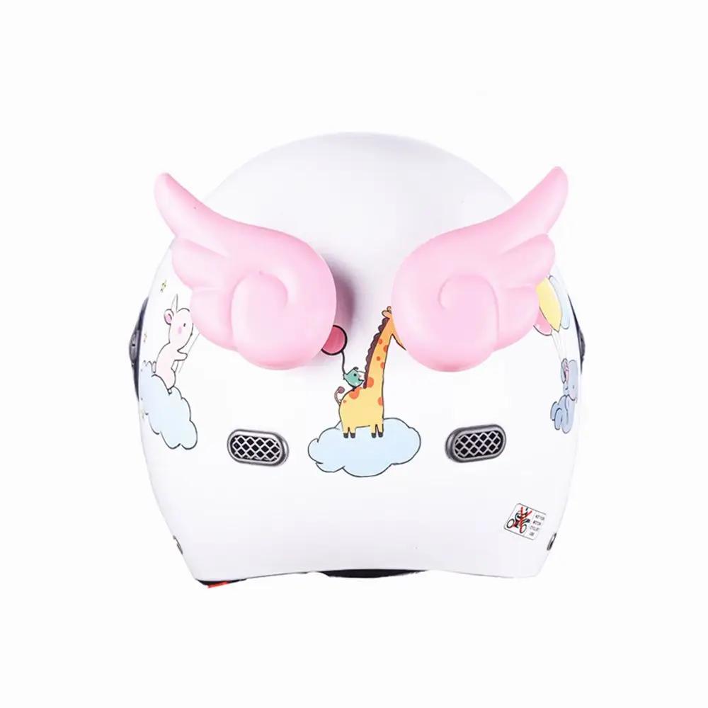 2PCS Universal Removable Bicycle Scooter Easy To Install Motorcycle Motorbike Angel Devil Wings Stickers Helmet Decoration