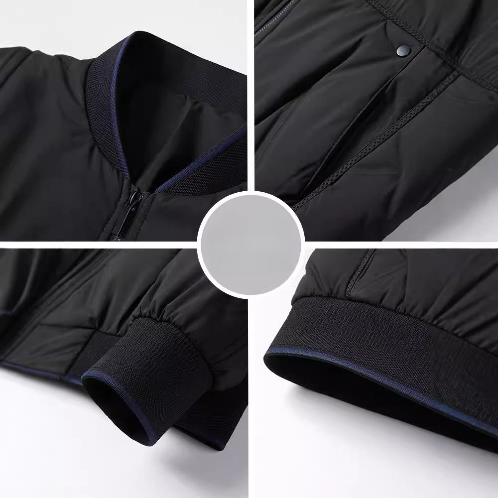 Men's Down Jackets In Solid Colors for Winter Warm Cotton-padded Jackets Casual Coats and Trendy Men