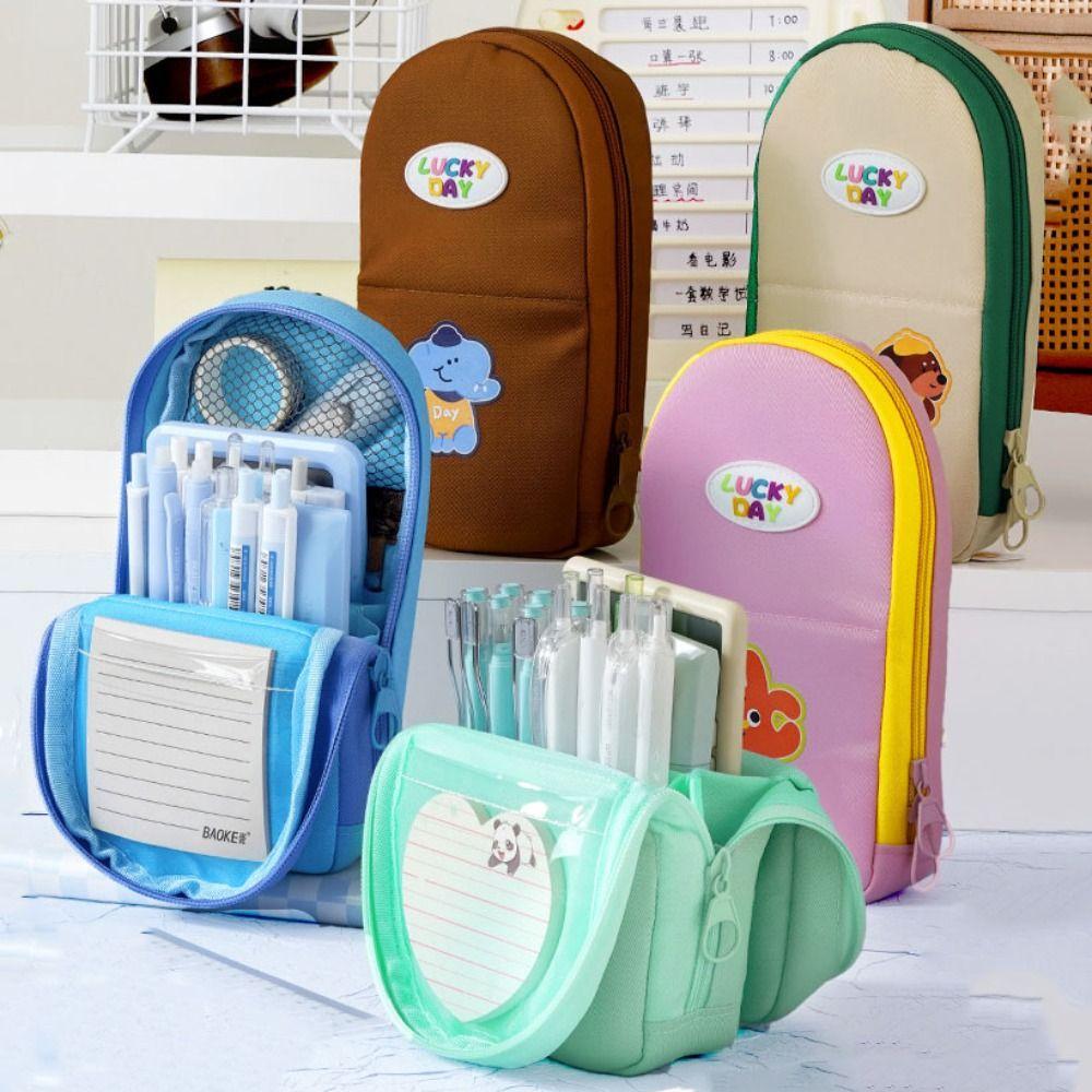 Patchwork Lovely Pencil Case Cartoon Mini Schoolbag Pencil Cases  School Supplies
