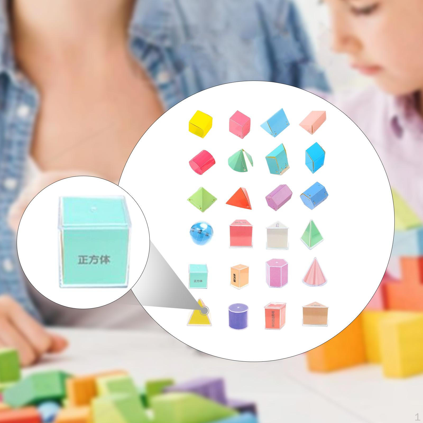 

24 штуки Геометрические фигуры Учебные пособия Школьные принадлежности Сенсорные головоломки Игрушки Возраст 7+ Головоломка