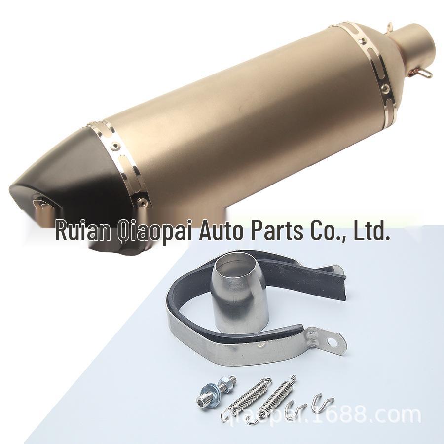 Universal Carbon Fiber Hexagon Exhaust Muffler for Large Displacement Sports Motorcycles - 51MM