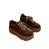 Korean Version of Lightweight Thick-soled Muffin Single Shoes Women's 2025 Autumn New Fashion Soft-soled Versatile Casual Heightening Board Shoes Tide