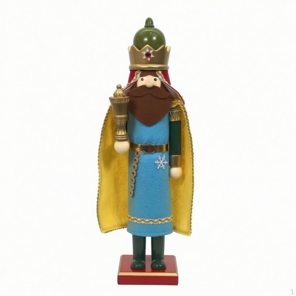 Wise Man Nutcracker Traditional Figurine Decorative for Decorators