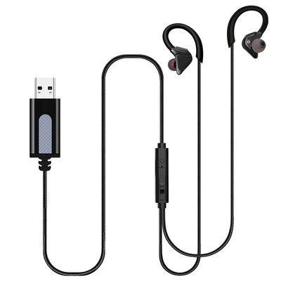 Earphones with Volume For Web Online Remote PC Compatible Headset, USB, Microphone, Wired, Control, Over-the-Ear, Lightweight, Telework, ZOOM,