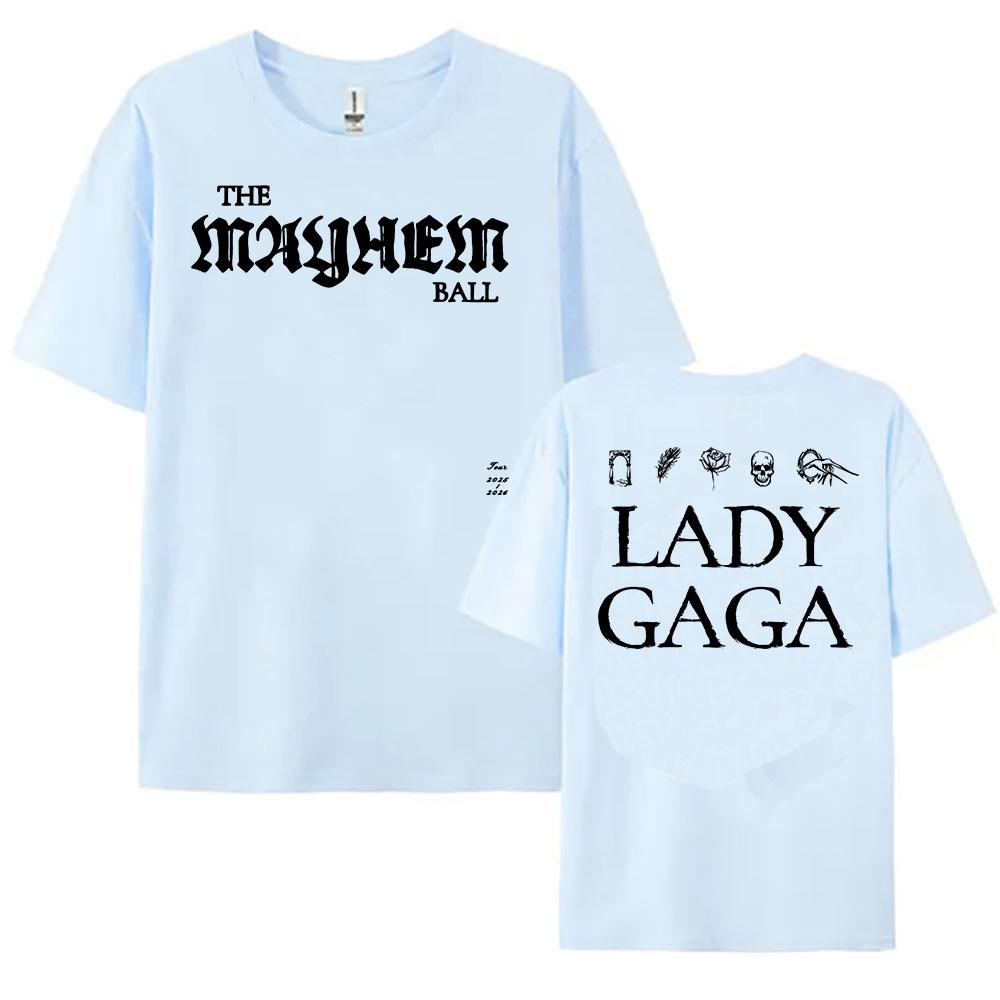 The MAYHEM Ball T-Shirt Short Sleeve Cotton Female Tshirts Casual Summer Singer Printing Tee-shirt O-neck Loose Women T Shirt