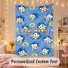 Custom Personalized Tapestry,Sonic Print Custom Name Text Wall Art Hanging for Bedroom