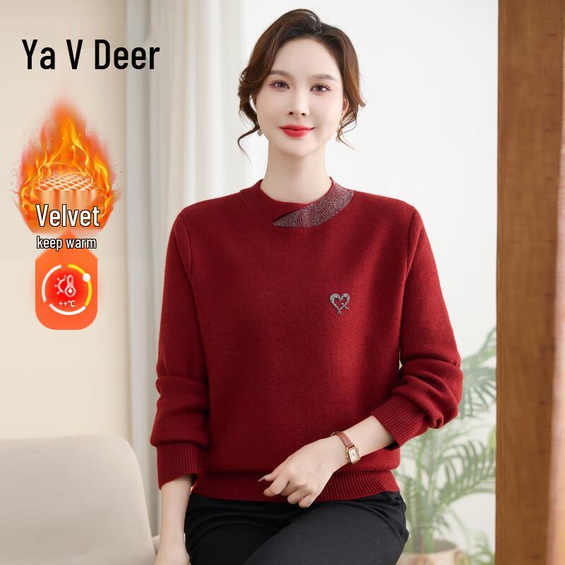

Yalu Women s Fleece Lined Winter Knit Sweater 5XL