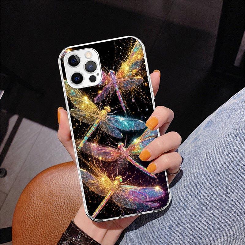 Beautiful Dragonfly Enthusiasts Phone Case For iPhone 17 Air 16 Pro Max 16E 15 + 14 Plus 11 12 13 Mini 7 8 SE Gift Print Cover F