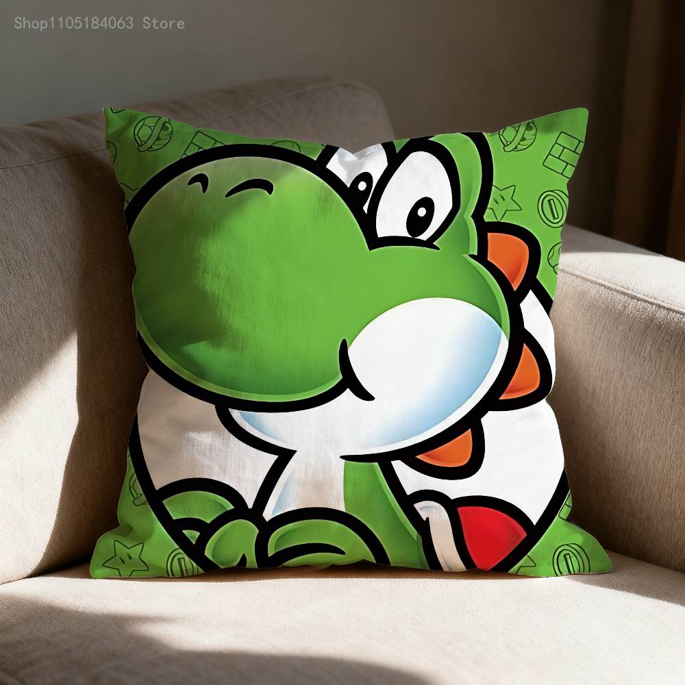 

B-Боузер Принцесса D-Донки Конг Наволочка для диванного декора Автомобиль Офис Комната Принт Наволочка Украшения и Защитник 12x12Inch