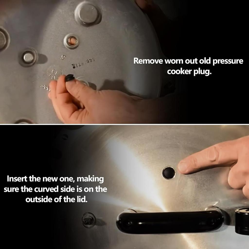 Pressure Cooker Plug Rubber, Overpressure Plug Fits All n 1930 Pressure Cookers/Steam Canners Parts, 2 Pack