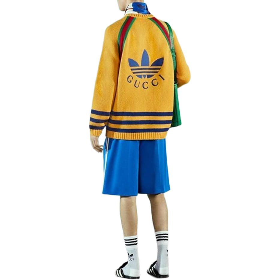 Gucci X Adidas Originals FW22 Sweater Men's Yellow 723081-XKCUT-7694