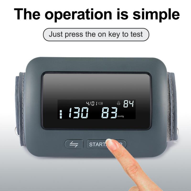 Automatic Blood Pressure Monitor with Voice Broadcast and Memory Function Heart Rate Pulse Monitor for Home Health Care