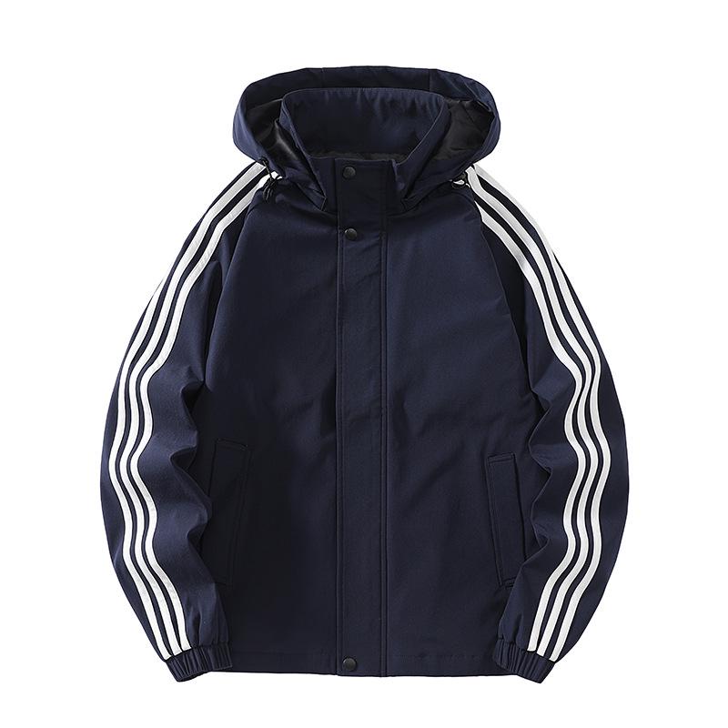 Men's Trendy Versatile Hooded Windproof Waterproof Jacket for Spring/Autumn