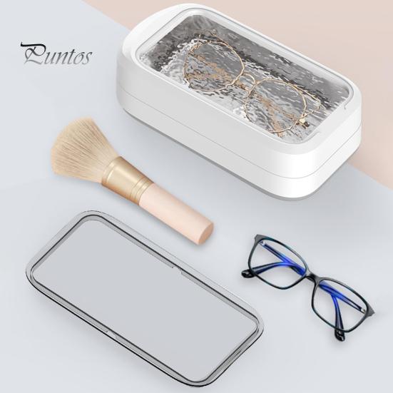 Machine de Nettoyage Ultrasonique 49000Hz Onde Nettoyage Profond 640ml Évier en Acier Inoxydable 4 Modes Lunettes Bijoux Nettoyeur Multifonctionnel