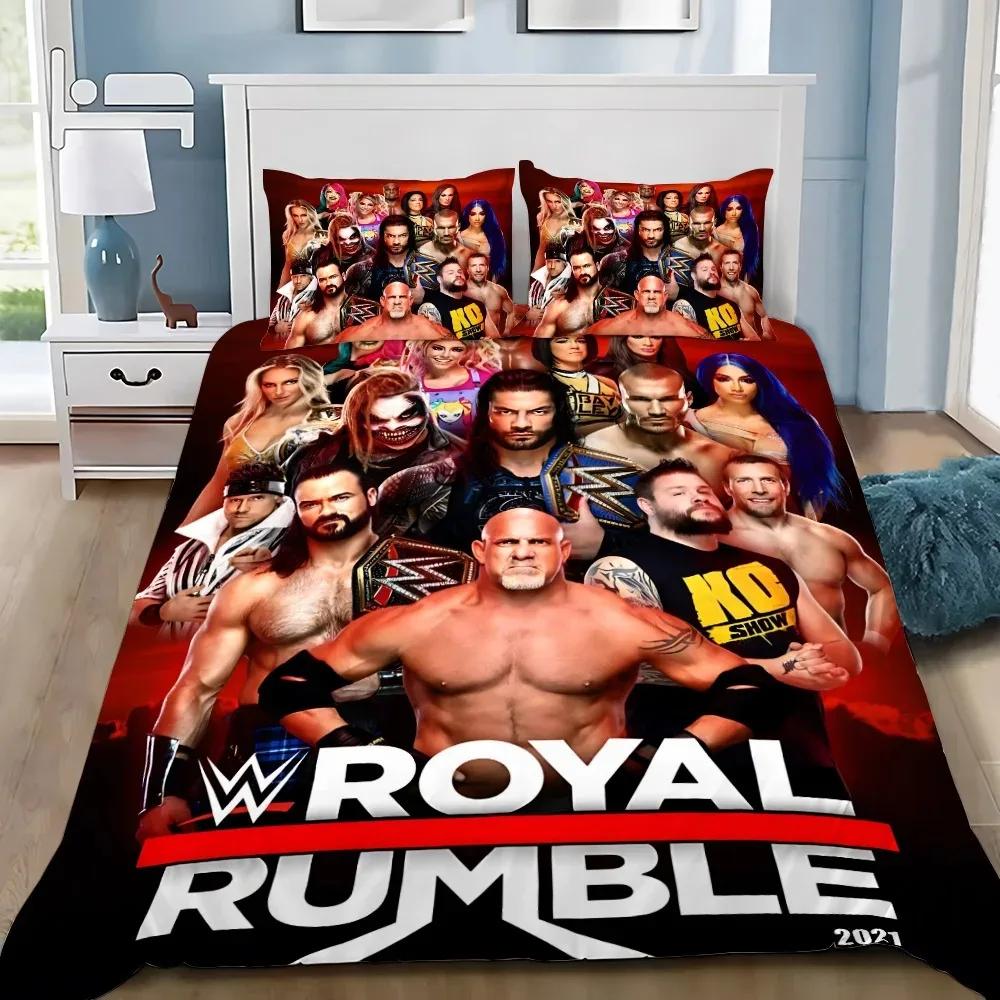Game WWE-EAW Duvet Cover Pillowcase Bedding Set Adult Boy Girl Bedroom Decoration Children Gift Single Double Size