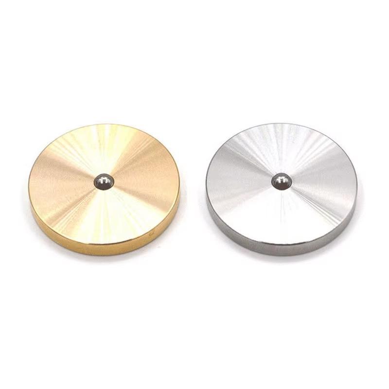 Circle Spinning Good Luck Gyro Pocket Decompression Toy Stainless Steel Fingertip Spinning Gyro Reduce Pessure Gift Toys