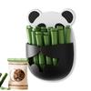 Panda Embracing Bamboo Fridge Magnets Decoration Cartoon Bamboo Sealing Clips For Moisture-proof Fresh-keeping Snack Bags