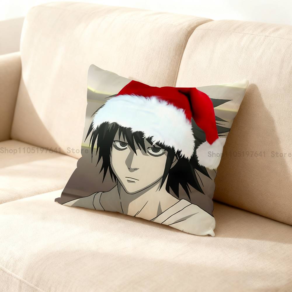 

L-Lawliet D-Death Note Наволочка для Дивана Декор Автомобиля Офиса Комнаты Печатная Наволочка Декорации и Защита 12x12Inch