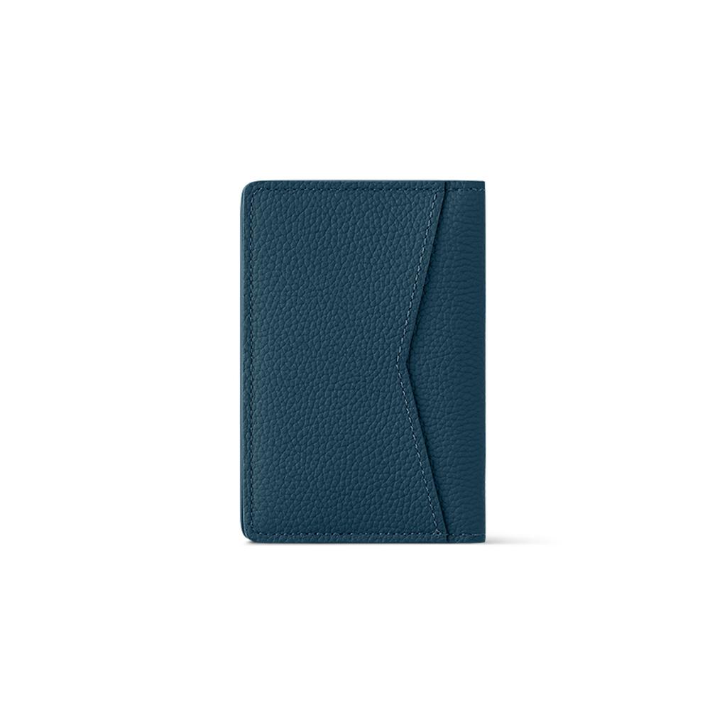 Louis Vuitton Aerogram Monogram Flap Wallet Men Wallet Atlantic-Blue M82806