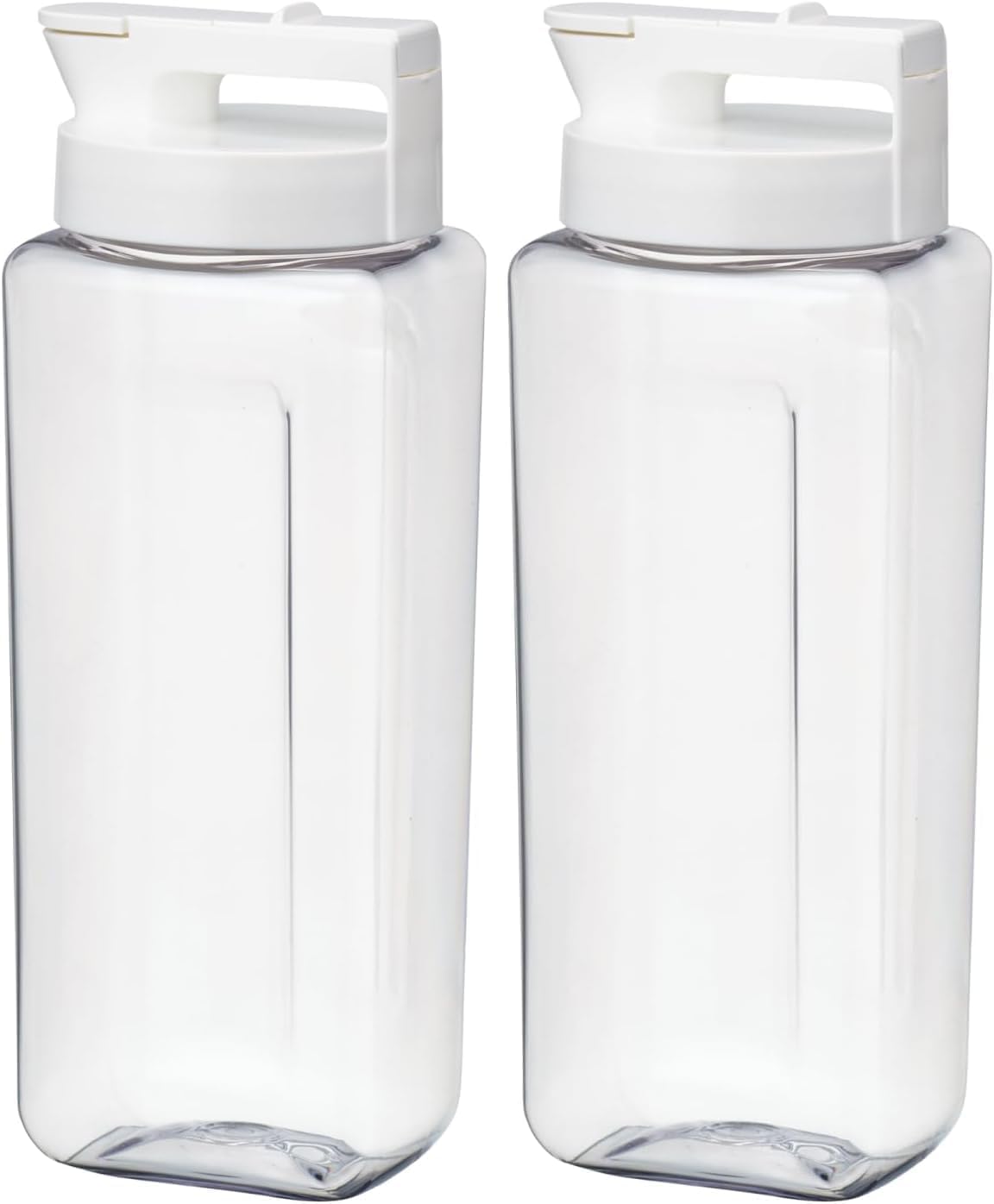 

Iwasaki Industrial Lastroware Smart Pitcher Slim Set of Vertically and Horizontally Fits in Door Can Hold Hot Wide W x D x Made in Japan 2.1L White, білий