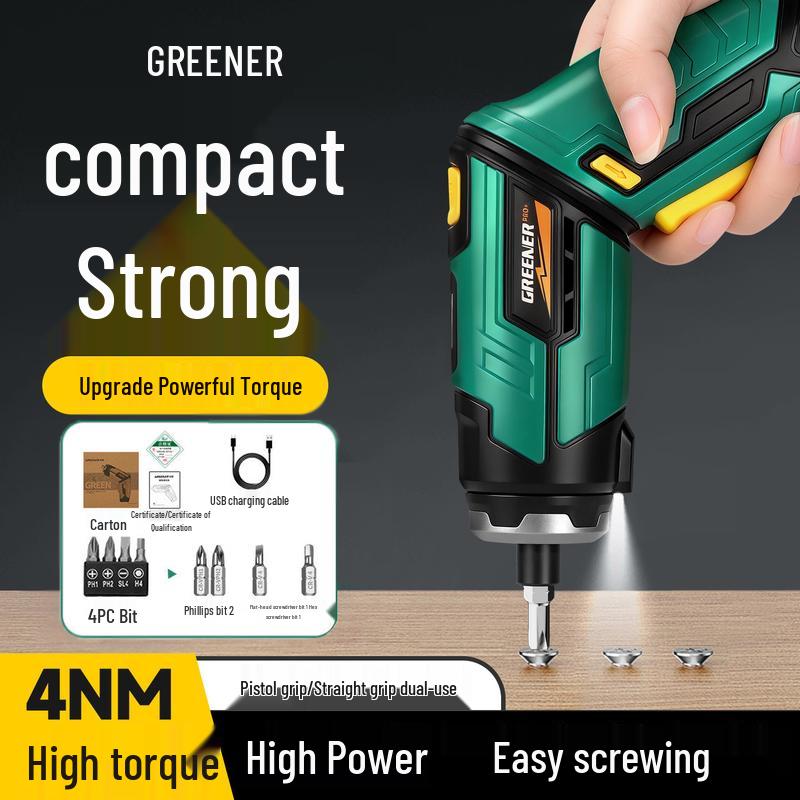 GREENER 4N.m Multi-Angle Cordless Electric Screwdriver Set CN plug (adapter included)