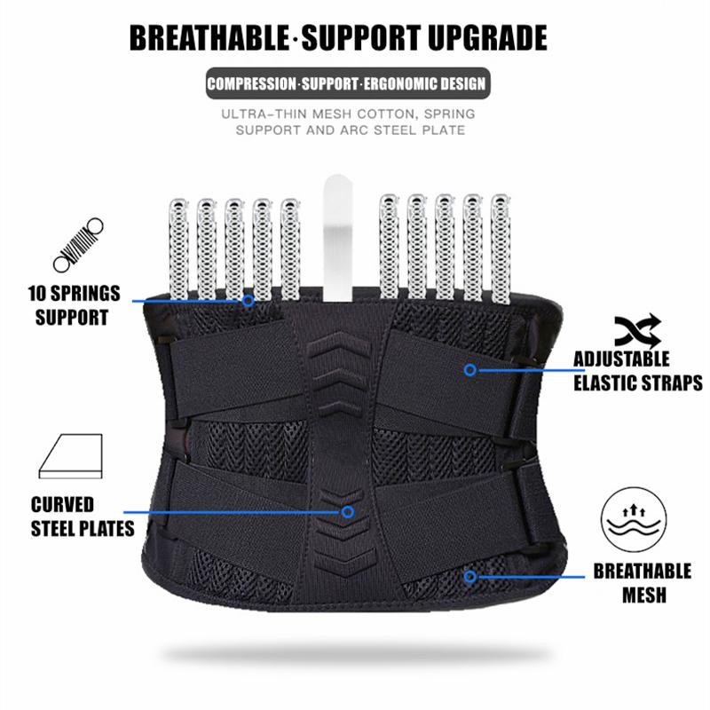 

Мужской ремень для поддержки поясницы с регулируемым плечевым ремнем XL