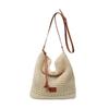 Going Out To The Beach For Vacation, Beach Shoulder Bag, Women'S Hollow Woven Commuter Large-Capacity Bucket Bag