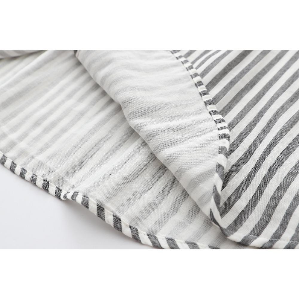 Vintage Cotton Linen Shirt Ladies Stylish Streetwear Short Sleeved Collarless Summer Blouse Women Breathbale Comfty Tops