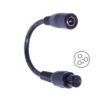 15cm Long 5.5x2.1mm Female Adapter Cord 22AWG Converter Wire with Multi Plug M16/12/C13 Output for Diverse Electronics