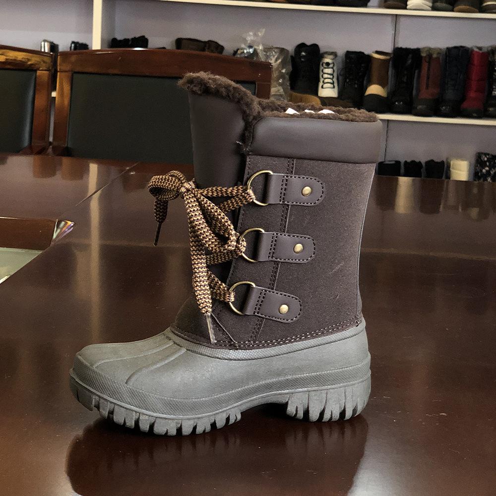 

Winter tall tube waterproof, non-slip and warm thickened velvet rubber sole snow boots women s 41