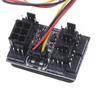 8Ports PWM PC Chassis Cooling Fan Hub for 3Pin/4Pin Fan Supports PWM Speed Adjustment and 6Pin Power Connection