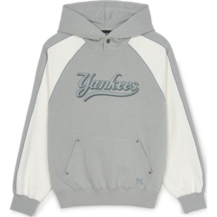 MLB New York Yankees Sweatshirt Unisex Light Gray 3AHDV0251-50GRL M