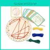Wooden Threading Montessori Nail Board Graphic Rope Winding Children Puzzle Toys