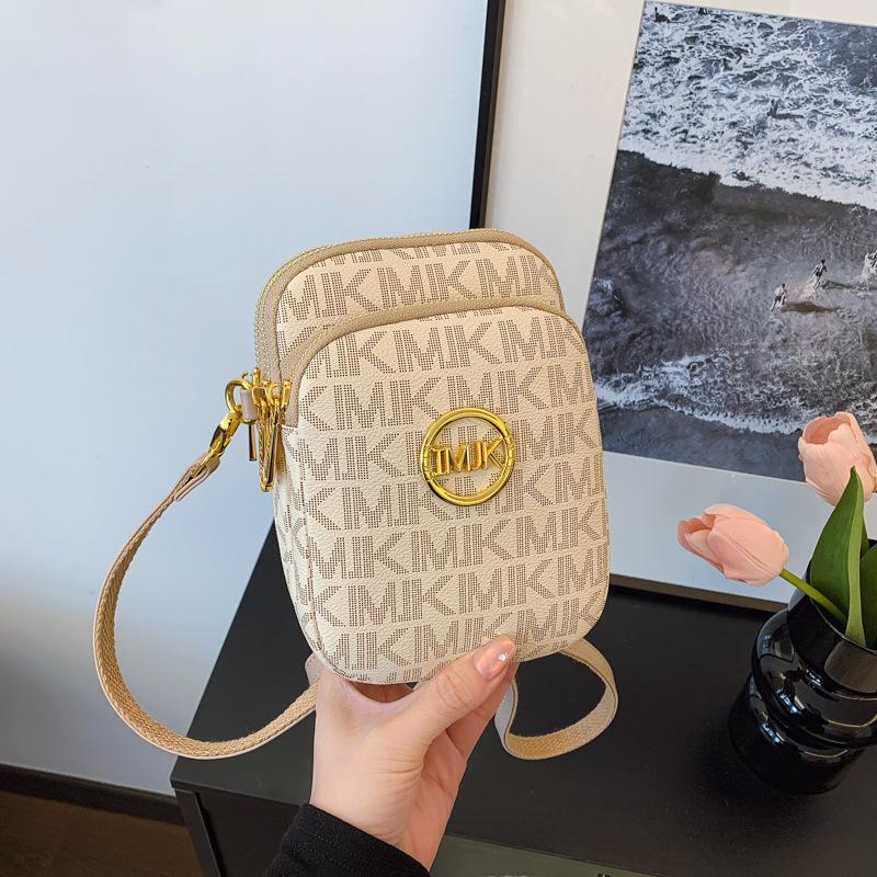 New Fashion Messenger Small Bag Retro Printed Women's Shoulder Bag Trendy Women's Breast Bag Trendy Mobile Phone Bag