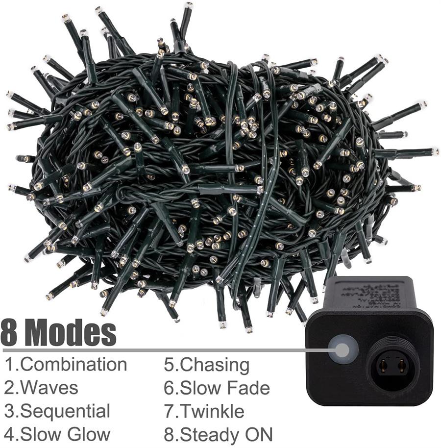 30M 1500LED Firecrackers Fairy Twinkle Cluster String Light Christmas Firecracker Fairy Light Garland For Tree Window Wall Decor