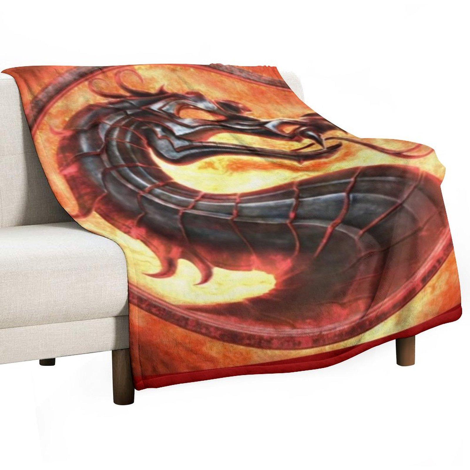 

Mortal kombat sega Throw Blanket Flannels for babies Nap Decoratives Blankets 30x40in