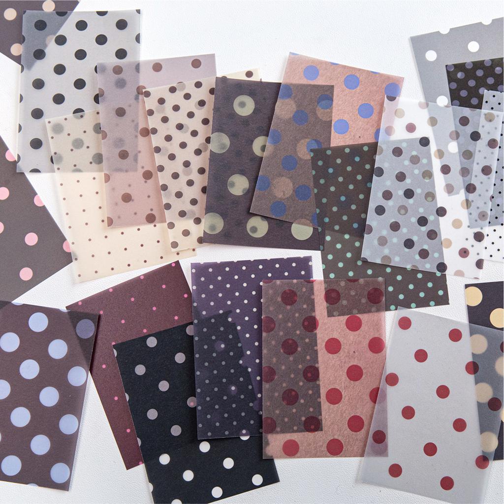 25 Blatt Wellenpunkt Labor Serie Kawaii Ins Notizzettel DIY Handgemachtes Scrapbooking Material Ästhetische Schreibwaren