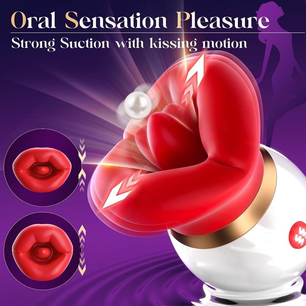 Oral Nipple Vacuum Vibrating Adults Sex Toys Clitoris Sucking Vibrator for Women Tongue Licking Sucker Clit Stimulator Female