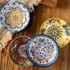 Bohemian Small Saucer, Ceramic Household Flavor Saucer, Soy Sauce Saucer, Barbecue Hot Pot, Sauce Saucer, Snack Saucer, Vinegar