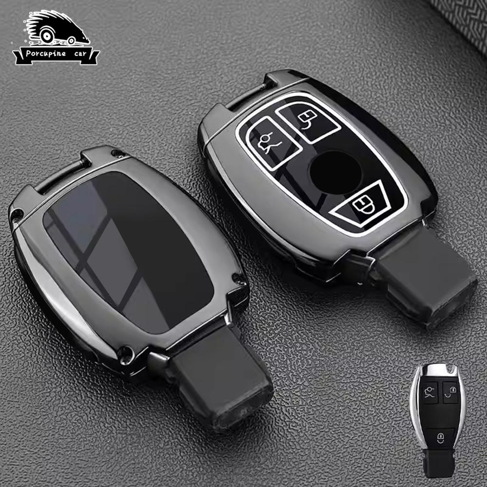 Zinc Alloy Car Key Case Cover For Mercedes Benz Accessories A B C G Class Glk W204 Gla W203 W210 W211 W124 Keychain