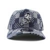 New Era Cap 9FORTY New York Mets MLB A-FRAME DENIM NAVY PATTERN SNAPBACK CAP NEW YORK METS Hat 940AF A-Frame Blue [Used]