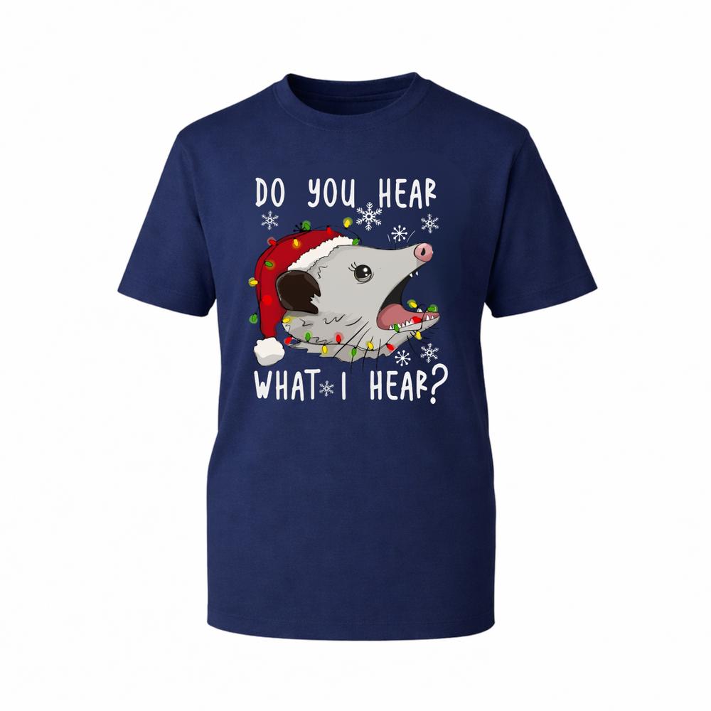 Funny Opossum Graphic TShirt Screaming Christmas Opossum Unisex Gift TTop S
