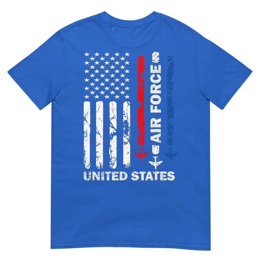 United States Air Force American Vintage Usa Flag Patriotic Tshirt