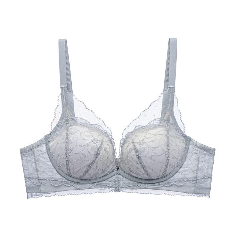 1111 New Sweet Bra Light and Breathable Gathering Text Adjustment Lace