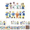 Charming 12pcs Cartoon Fireman Sam Mini Models For Enthusiastic Collectors And Decorators